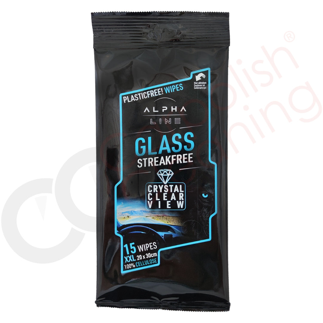 Alpha Line Glas Wipes – Reinigungstücher für streifenfreie Glasoberflächen