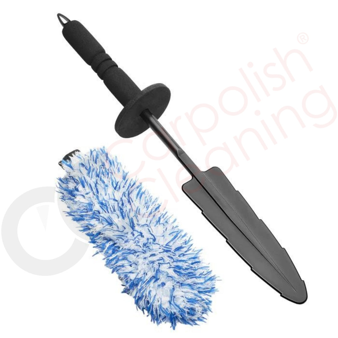 Carmodo Mikrofaser Premium Felgenbürste inkl. Wechselbezug für mein Auto