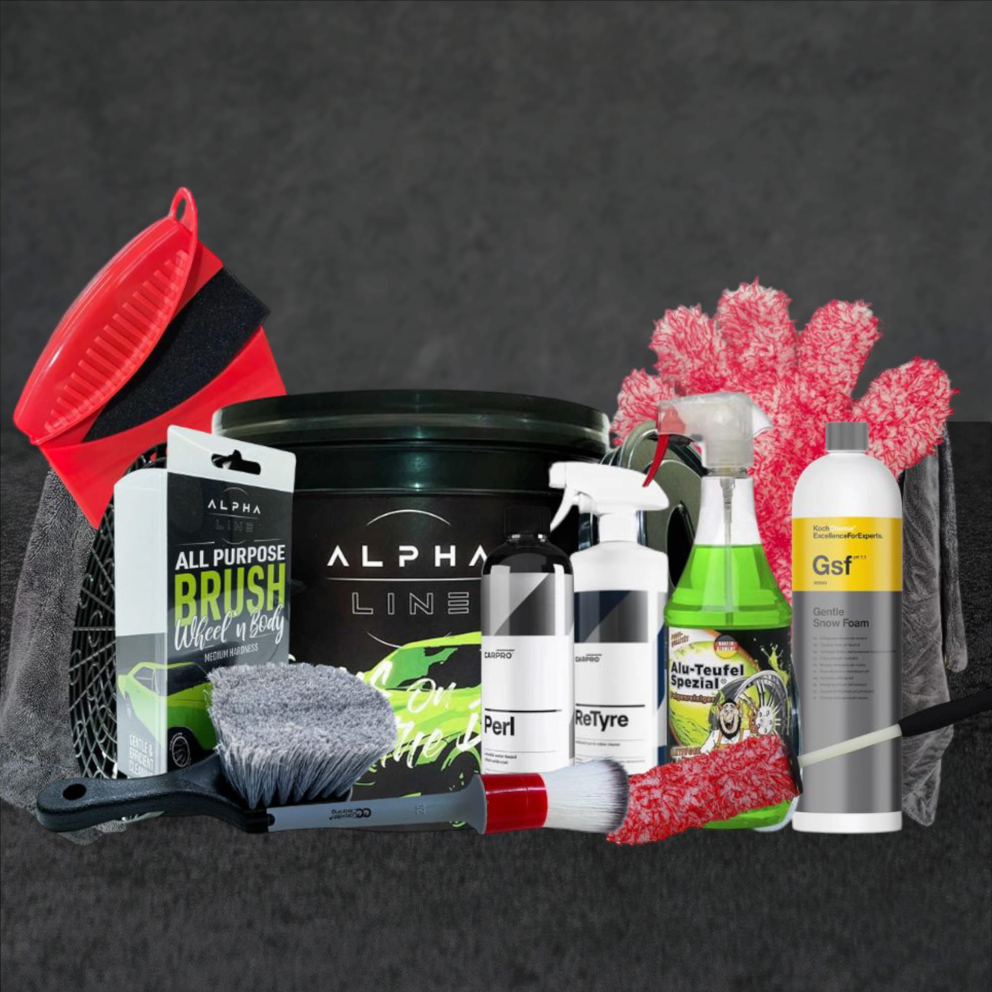 Carpolish The Ultimate Wash Detailing Set – Profi-Set für Autopflege & Felgenreinigung