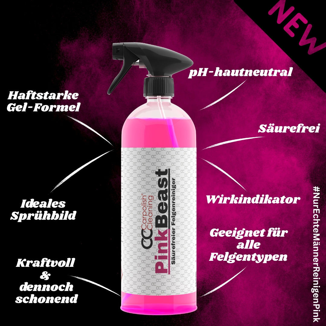 Carpolish PinkBeast – Gel-Felgenreiniger mit Farbindikator
