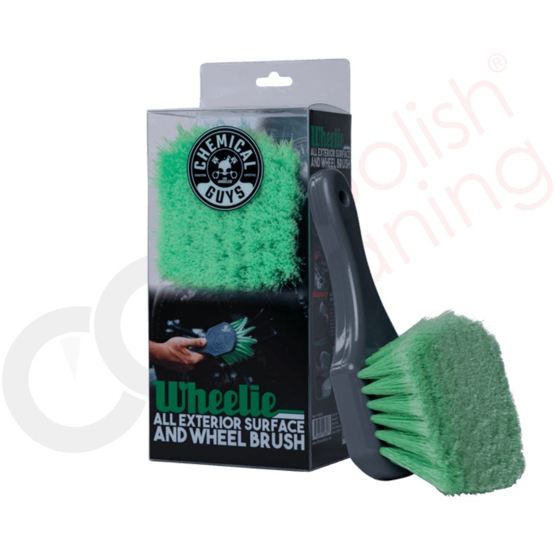 Chemical Guys Wheelie All Exterior Surface And Wheel Brush - kurzer Stiel für mein Auto