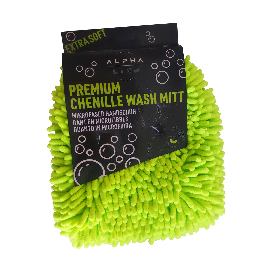 ALPHA LINE Chenille Wash Mitt