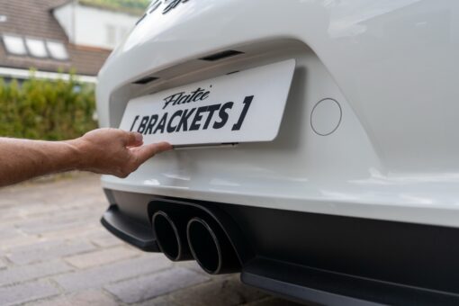 Flatee LicensePlate Brackets Edelstahl Kontrollschildhalter