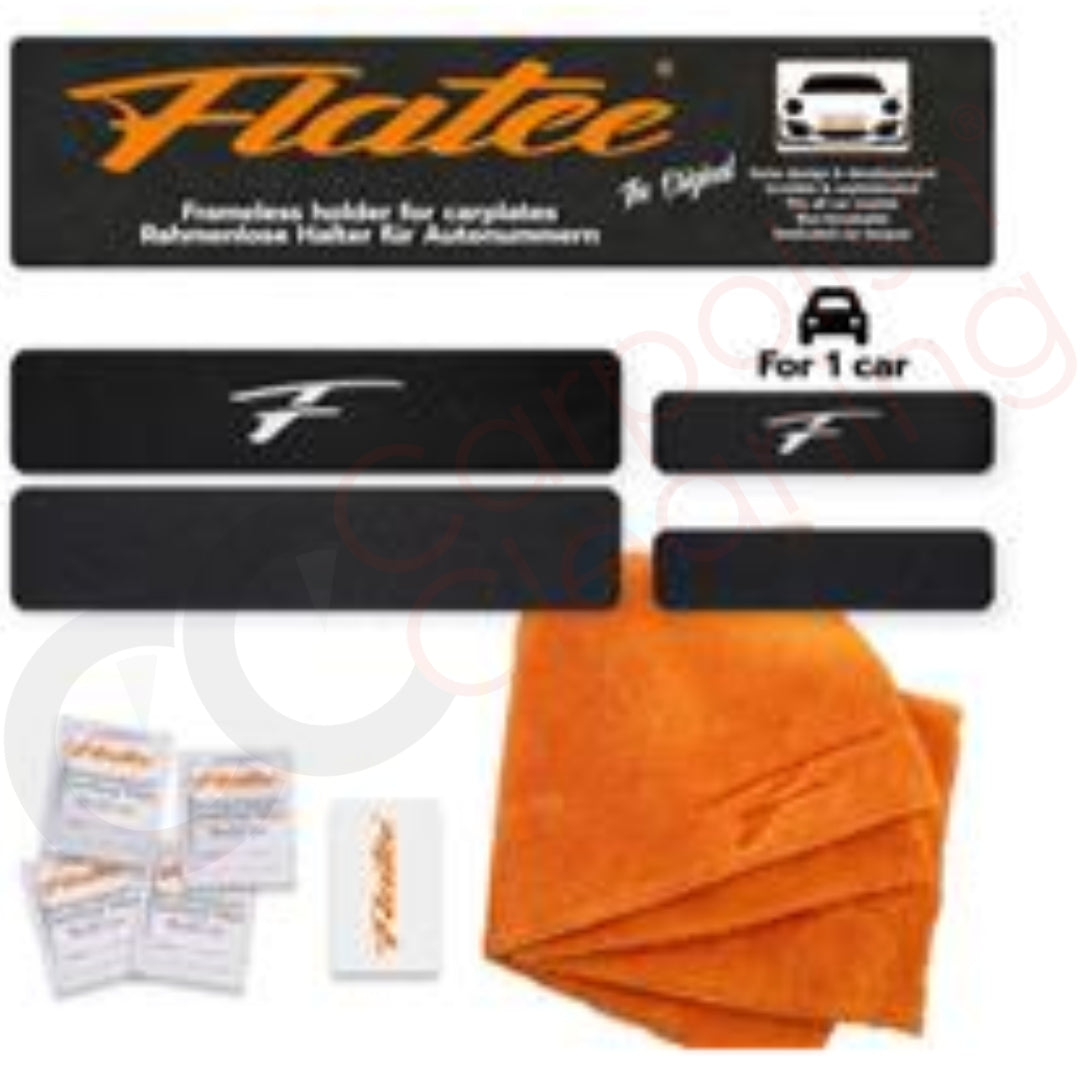 Flatee ORIGINAL-Set Kennzeichenhalter für 1 Auto für mein Auto