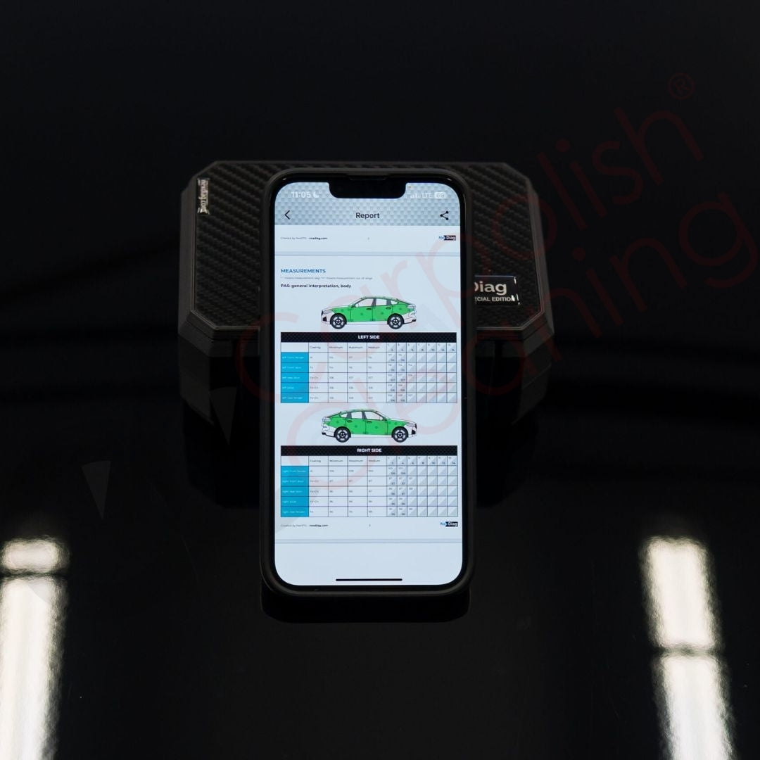 NexDiag NexPTG PRO Carbon Lackschichtdickenmessgerät um den Lack zu messen