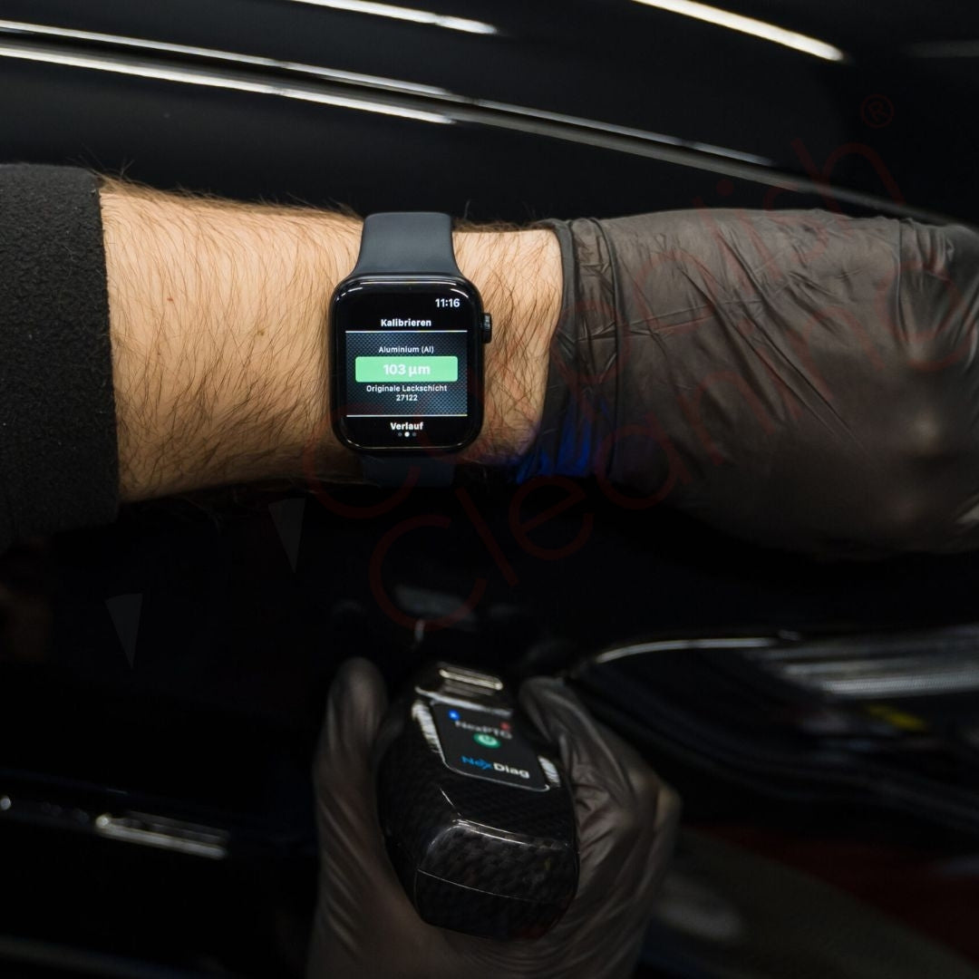 NexDiag NexPTG PRO Carbon Lackschichtdickenmessgerät um den Lack zu messen