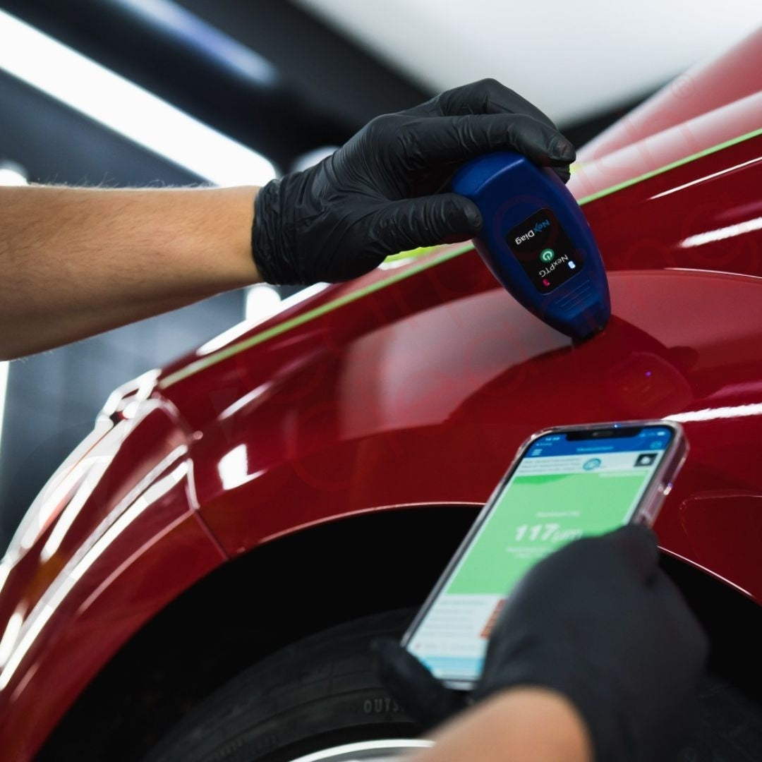 NexDiag NexPTG Professional Lackschichtdickenmessgerät um den Lack zu messen