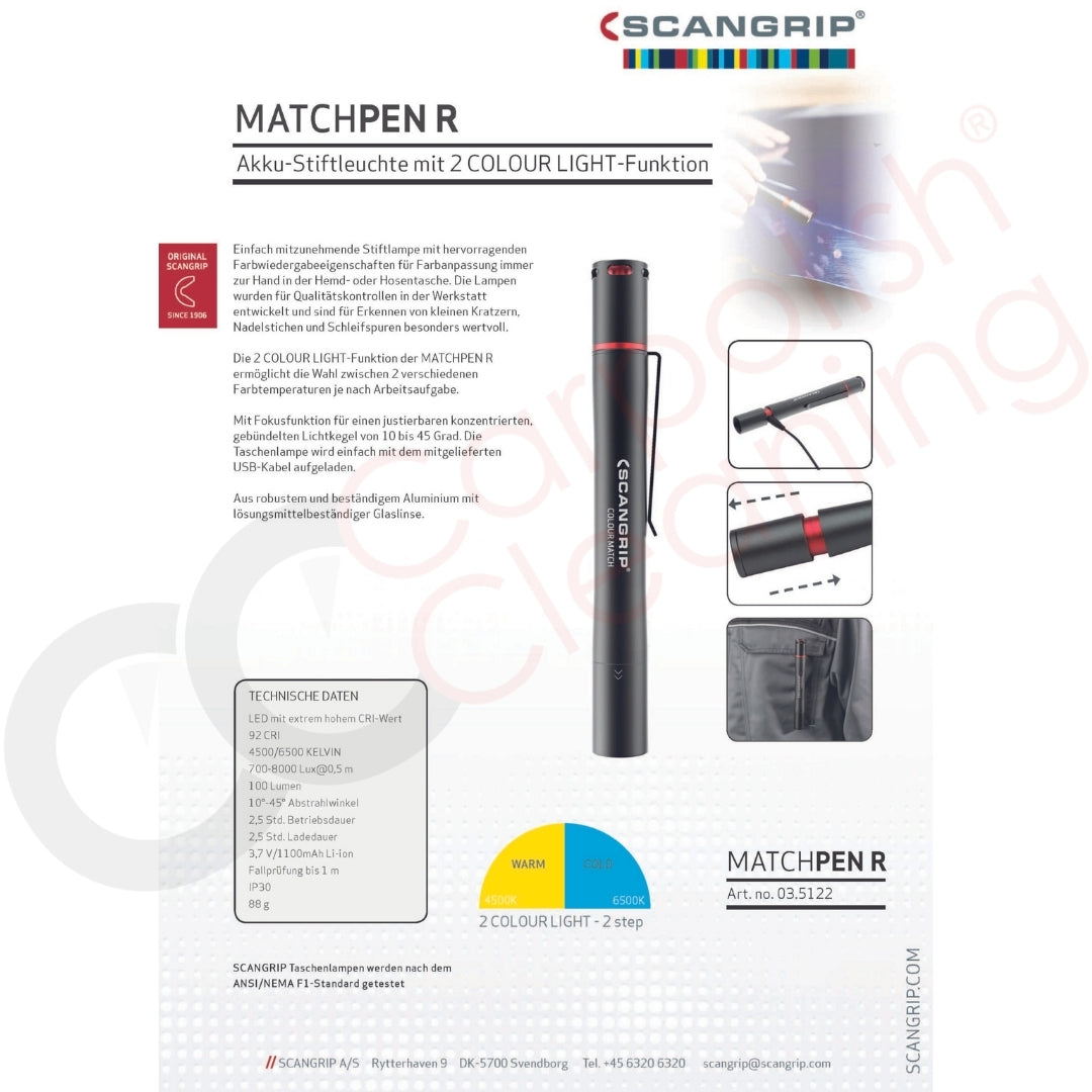 Scangrip Matchpen R zum Beleuchten