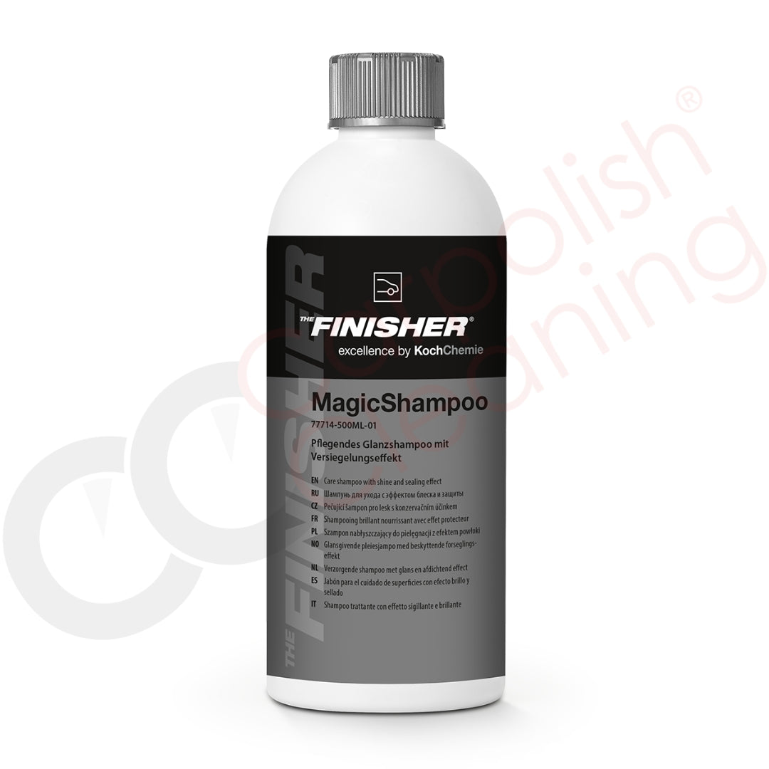THE FINISHER MagicShampoo – Glanzshampoo für Fahrzeuglack mit schmutzabweisender, hydrophober Schutzschicht, sorgt für strahlenden Glanz und Lackschutz.