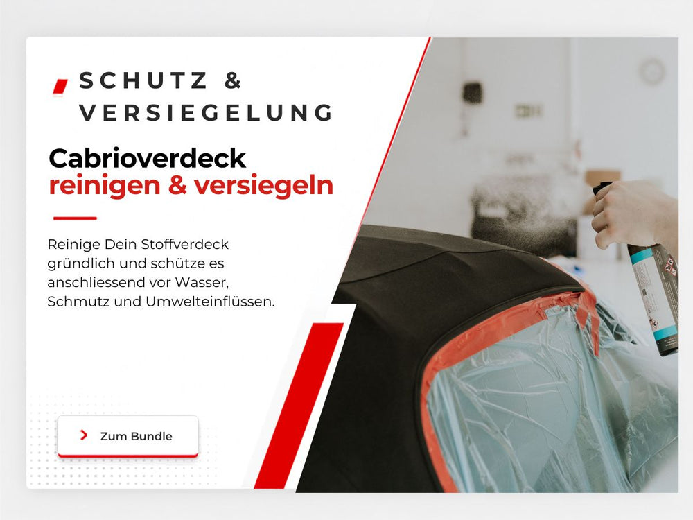 Cabrioverdeck versiegeln