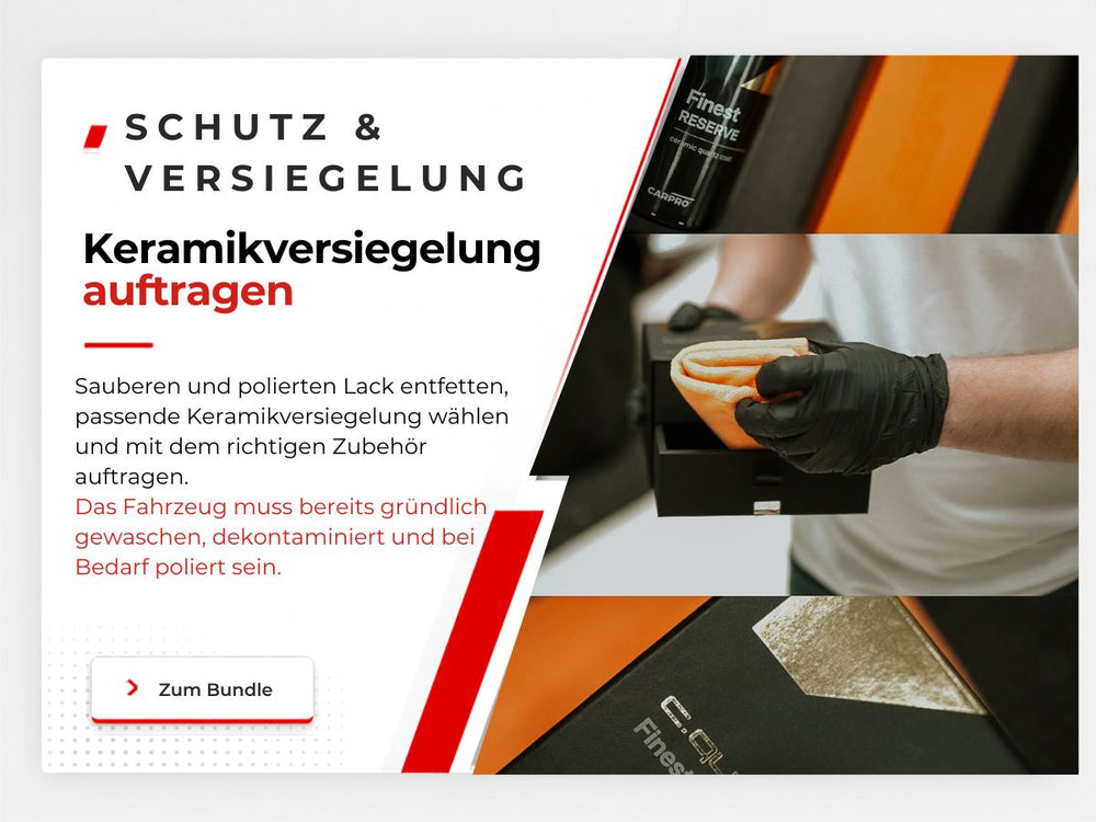 Keramikversiegelung auftragen