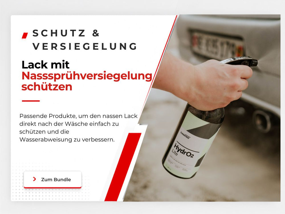 Lack mit Nasssprühversiegelung schützen