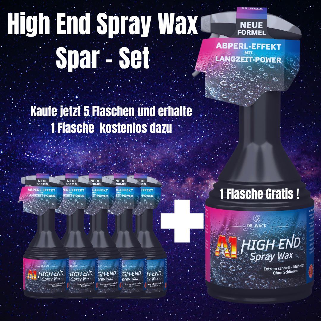 Dr. Wack A1 High End Spray Wax Flasche – Premium Lackpflege für strahlenden Glanz und effektiven Schutz
