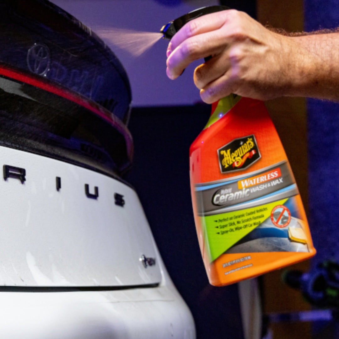 Meguiar’s Hybrid Ceramic Waterless Wash &amp; Wax wasserlose Autowäsche mit keramischem Schutz für Lack, Glas und Kunststoff mit starkem Abperleffekt