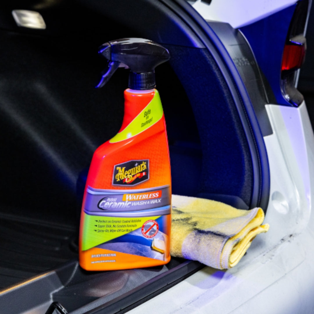Meguiar’s Hybrid Ceramic Waterless Wash &amp; Wax wasserlose Autowäsche mit keramischem Schutz für Lack, Glas und Kunststoff mit starkem Abperleffekt